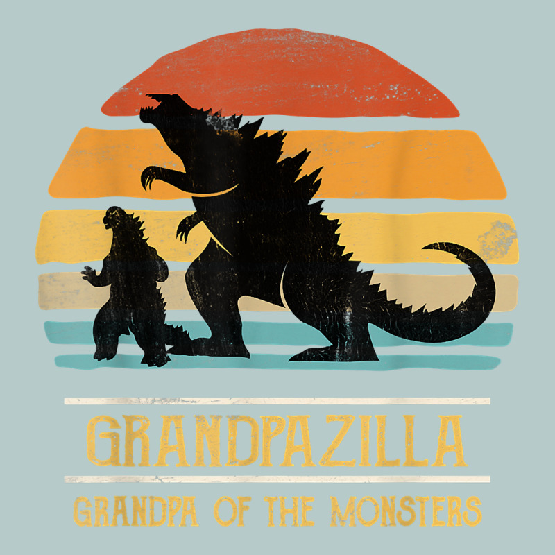 Mens Grandpazilla Grandpa Of Monsters Retro Halloween Christmas T Shir Heavy Core Tee by linhVisuals | Teevron