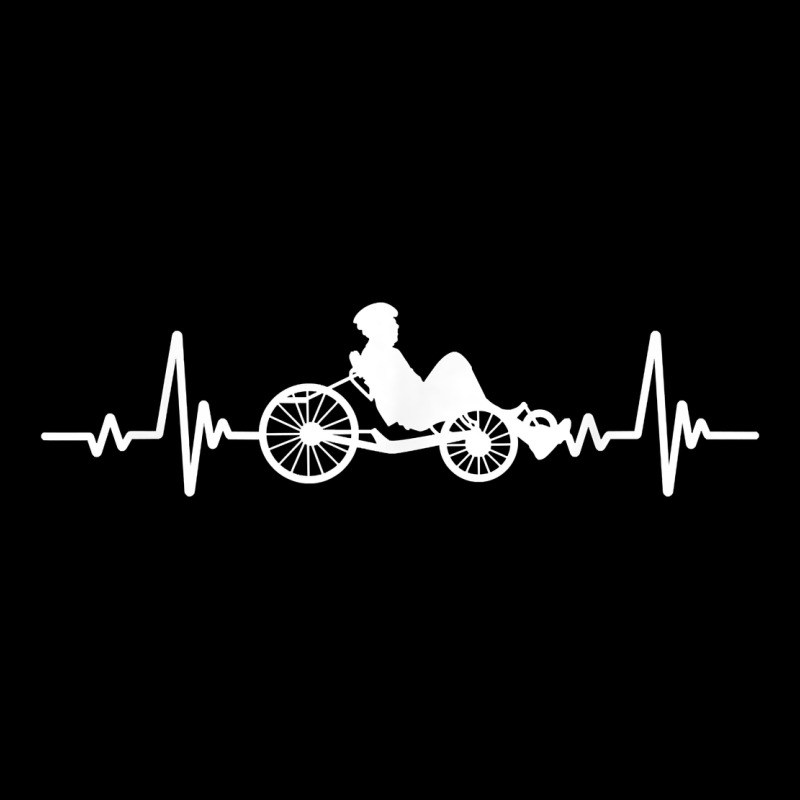 Great Recumbent Bike Heartbeat Design Cycling T Shirt Heavy Core Tee by linhVisuals | Teevron