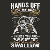 Mens Hands Off Of My Rod Bass Fishing Fisherman T Shirt Heavy Core Tee | Teevron