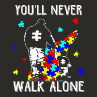 Autism Dad You Will Never Walk Alone Support Autism Son T Shirt Heavy Core Tee | Teevron