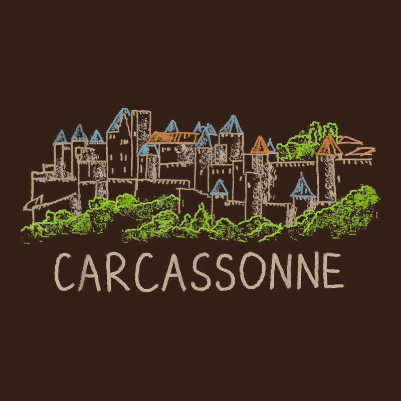 Carcassonne France Unique Hand Drawn Art Gift Men Women T Shirt Heavy Core Tee by linhVisuals | Teevron