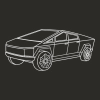 Cybertrucks Line Art Pocket Futuristic Ev Truck Cyber Design T Shirt Heavy Core Tee | Teevron