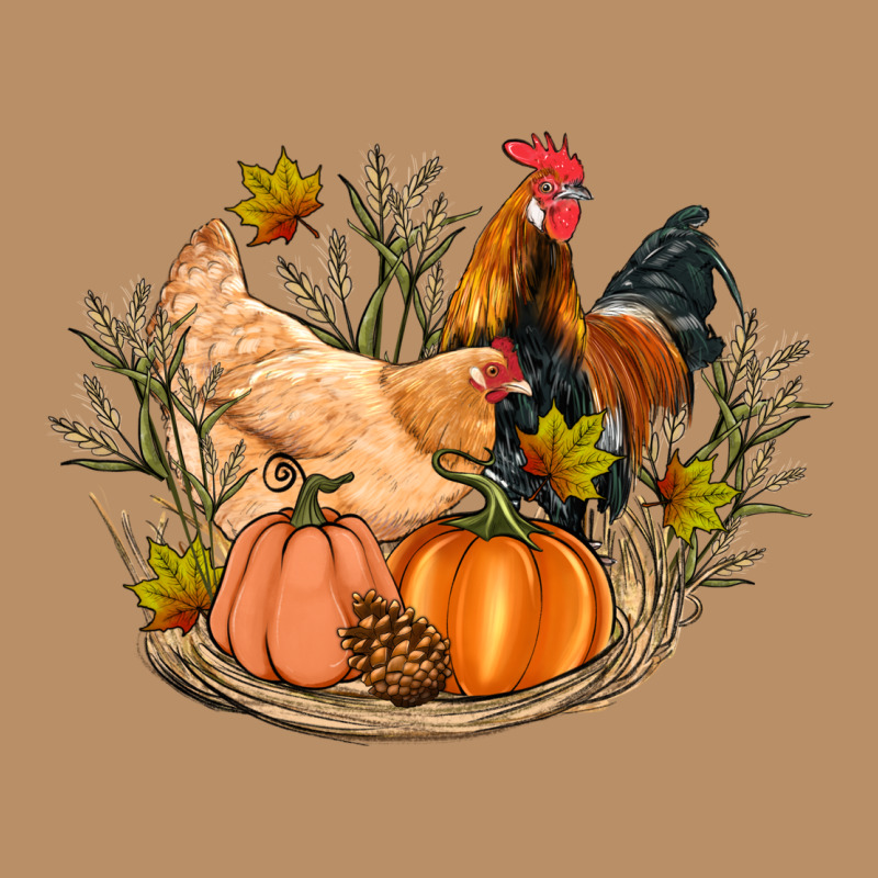 Fall Coop Animals Pumpkin Vintage Hoodie by Artiststas | Teevron