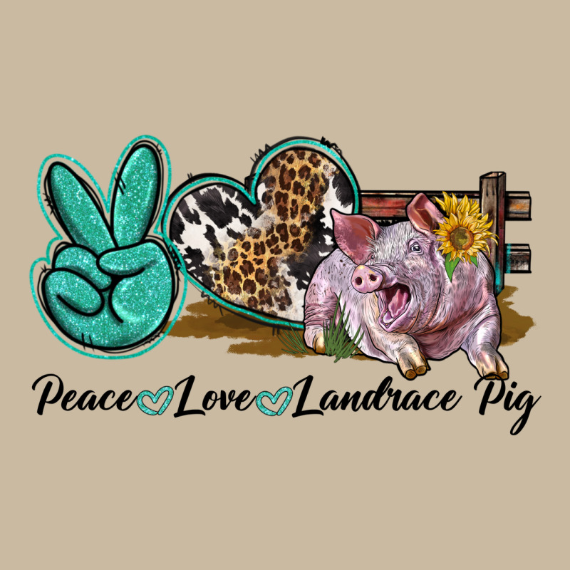 Peace Love Landrace Pig Long Sleeve Tee by LillyAllenDesigns | Teevron