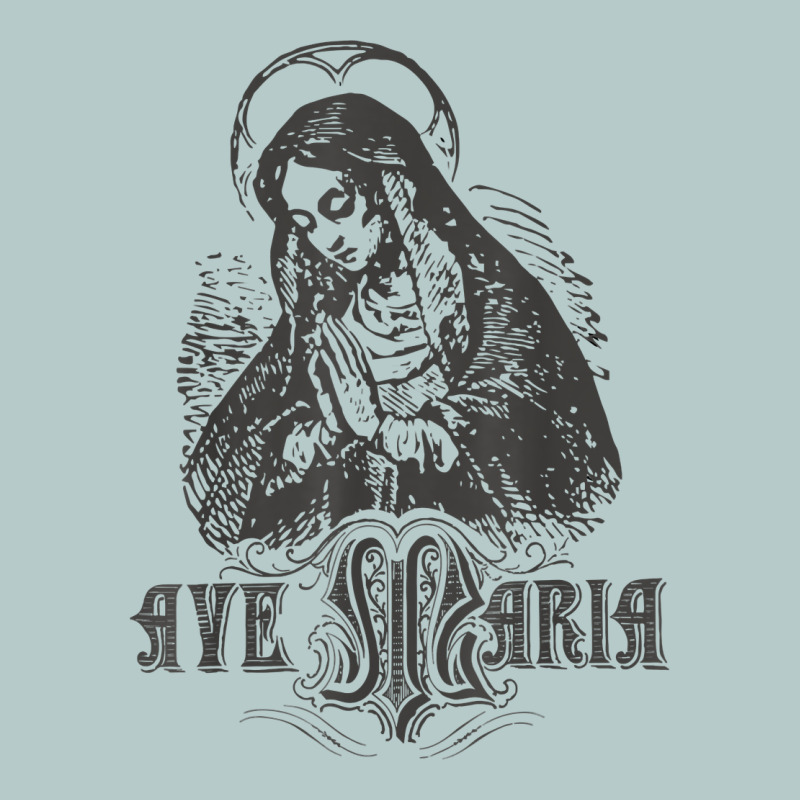 Ave Maria Schubert Latin Mass Blessed Mother Hail Mary Lady T Shirt Heavy Core Tee by linhVisuals | Teevron