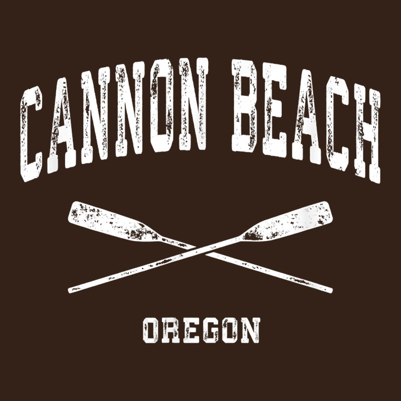 Cannon Beach Oregon Vintage Nautical Crossed Oars T Shirt Heavy Core Tee by linhVisuals | Teevron