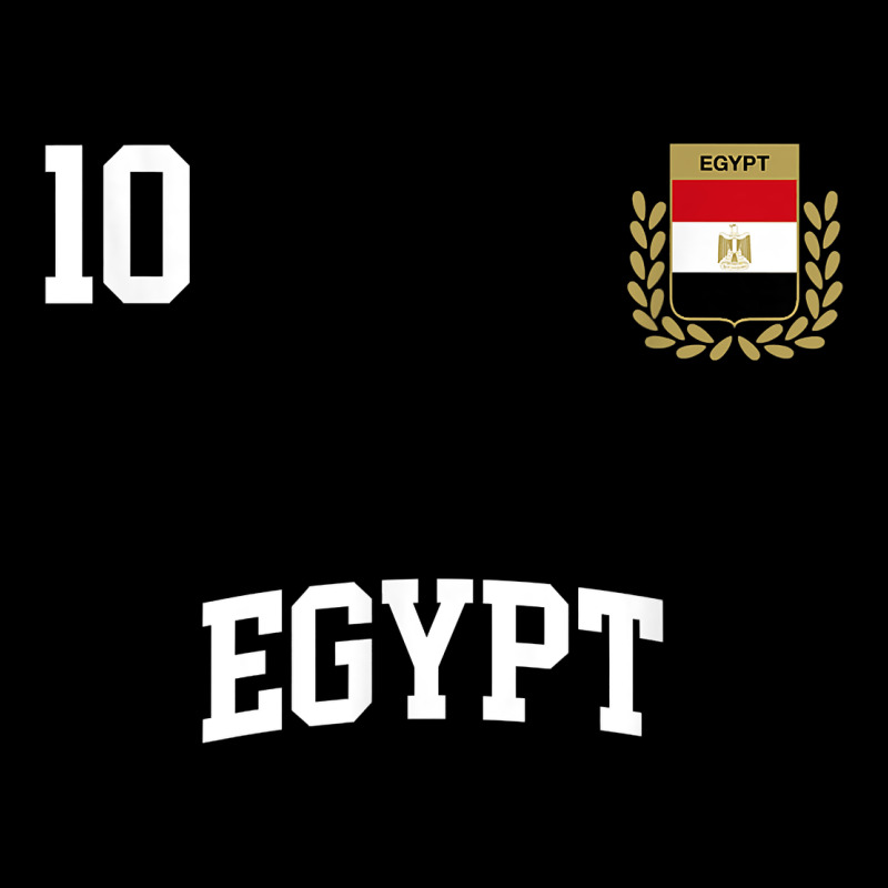 Egypt Team Sports Number 10 Soccer Egyptian Flag T Shirt Heavy Core Tee by linhVisuals | Teevron