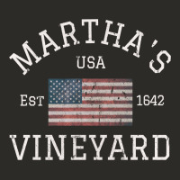 Martha's Vineyard Massachusetts American Flag Usa Vintage Pullover Hoo Heavy Core Tee | Teevron