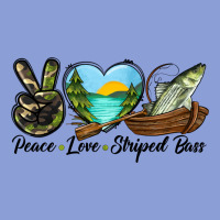 Camouflage Peace Love Striped Bass Long Sleeve Tee | Teevron