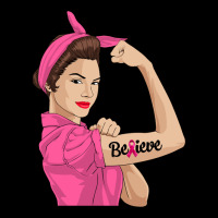 Believe Cancer Awareness Women Gift Heavy Core Tee | Teevron
