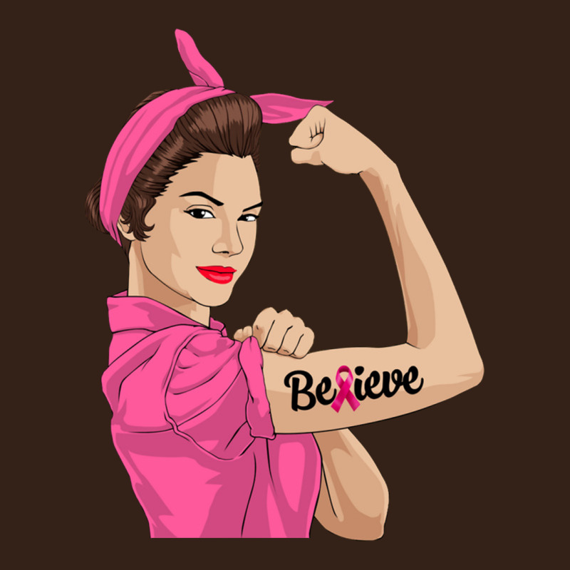 Believe Cancer Awareness Women Gift Heavy Core Tee by linhVisuals | Teevron