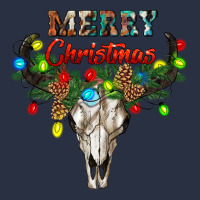 Merry Christmas Bull Skull Heavyweight Sweatshirt | Teevron