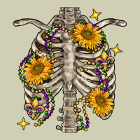 Mardi Gras Chest Sunflowers Skeleton Heavy Core Tee | Teevron