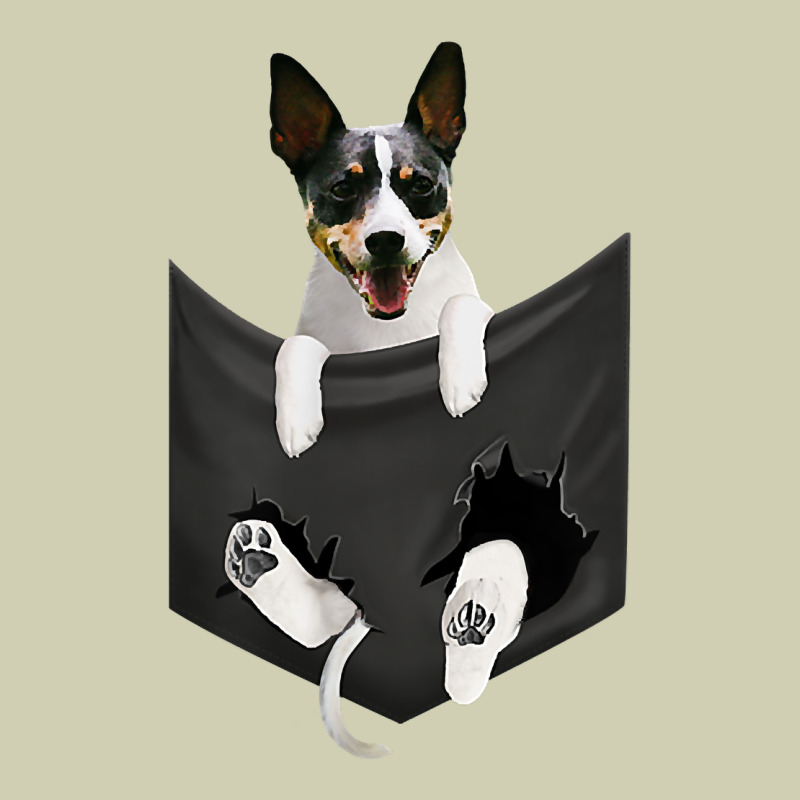 Rat Terrier Dog In Pocket, Rattie Puppy, Ratting Terrier T Shirt Heavy Core Tee by linhVisuals | Teevron