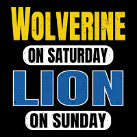 Wolverine On Saturday Lion On Sunday Fans Detroit Vintage Pullover Hoo Heavy Core Tee | Teevron