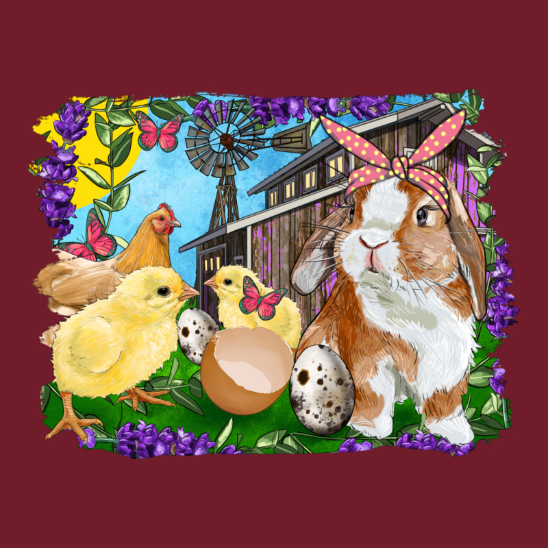 Easter Farm Chicks And Bunny Zipper Hoodie by RanaPortraitStore | Teevron