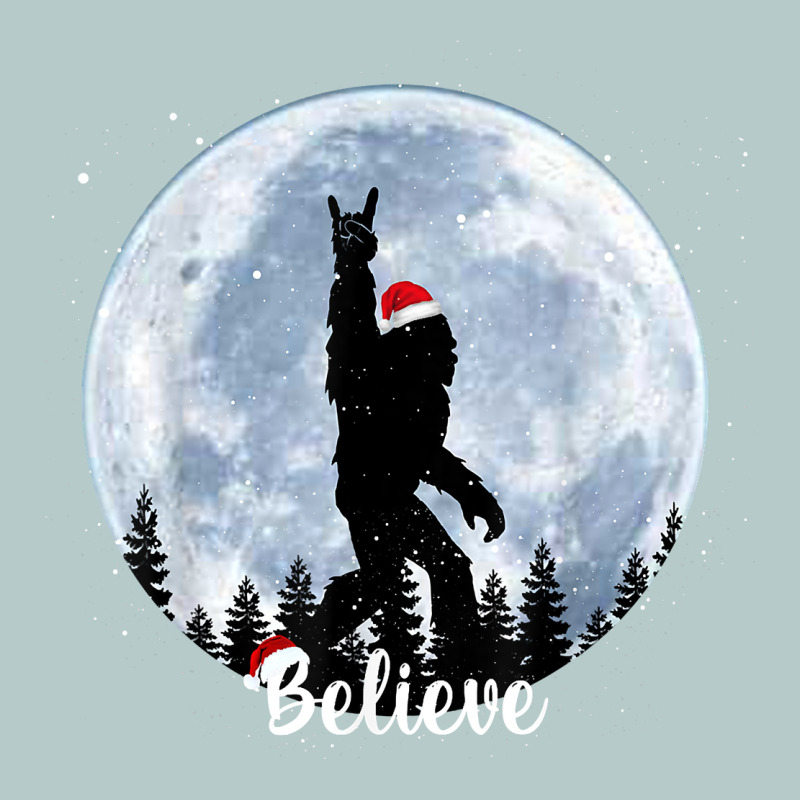 Santa Bigfoot Christmas Rock Funny Sasquatch Believe Xmas T Shirt Heavy Core Tee by linhVisuals | Teevron