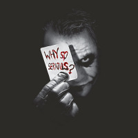 Us Dc Dark Knight Photo Why So Serious 01 Black H Pullover Hoodie Heavy Core Tee | Teevron