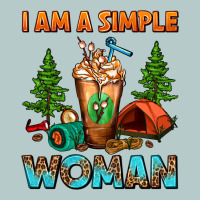 I Am A Simple Woman Camping Frappe Heavy Core Tee | Teevron
