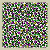 Mardi Gras Leopard  Seamless Pattern Heavy Core Tee | Teevron