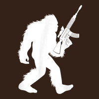 Bigfoot With Rifle Sasquatch 2nd Amendment Gun T Shirt Heavy Core Tee | Teevron