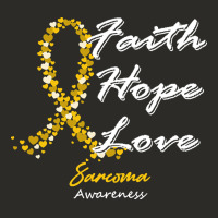 Sarcoma Awareness T  Shirt Sarcoma Awareness Faith Hope Love   In This Heavy Core Tee | Teevron