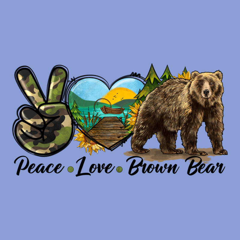 Peace Love Brown Bear Long Sleeve Tee by LillyAllenDesigns | Teevron