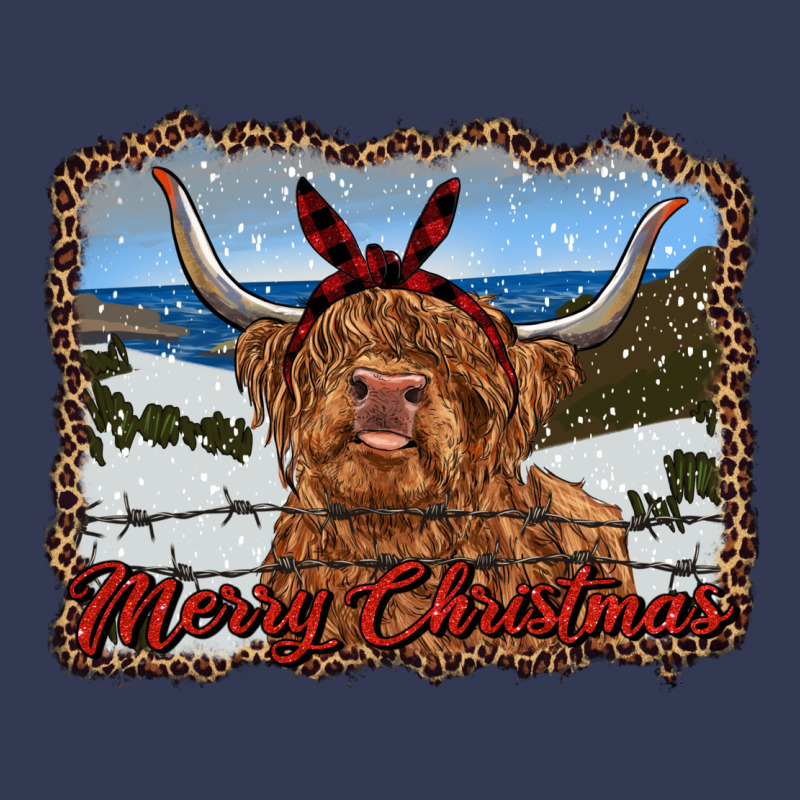 Merry Christmas Highland Cow With Farm Heavyweight Hoodie by RanaPortraitStore | Teevron