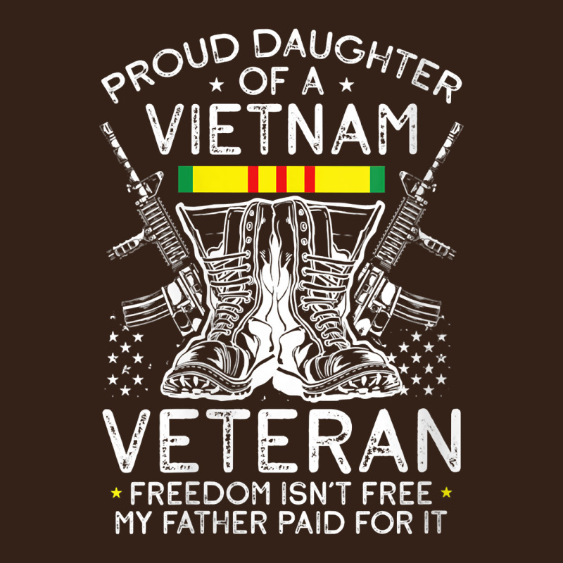 Womens Proud Daughter Of A Vietnam Veteran Freedom Isn't Free V Neck T Heavy Core Tee by linhVisuals | Teevron