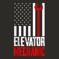 Elevator Mechanic American Flag Gift For Elevator Technician T Shirt Heavy Core Tee | Teevron