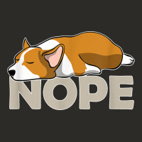 Nope Lazy Corgi Heavy Core Tee | Teevron