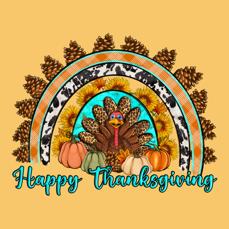 Happy Thanksgiving Rainbow Vintage Hoodie by Artiststas | Teevron
