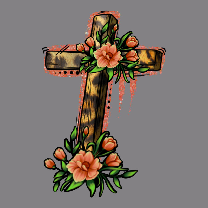 Flower Cross Heavyweight Hoodie by Jasminsmagicworld | Teevron