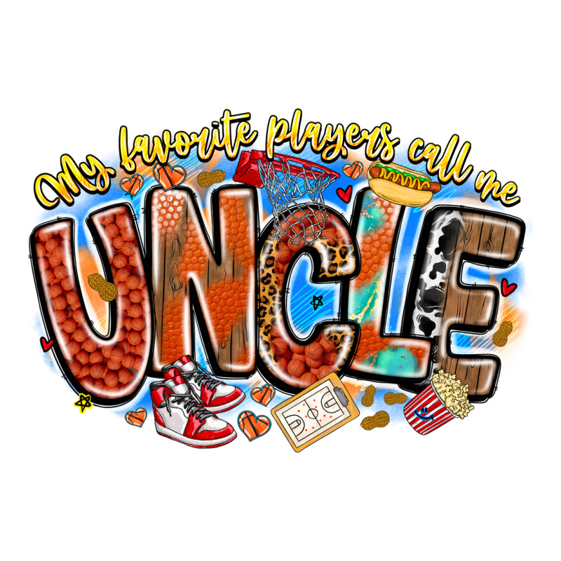My Favorite Players Call Me Uncle Basketball Urban Heavy Tee by CowhideDigitalArt | Teevron
