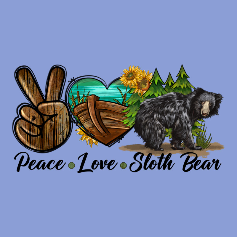 Peace Love Sloth Bear Long Sleeve Tee by LillyAllenDesigns | Teevron