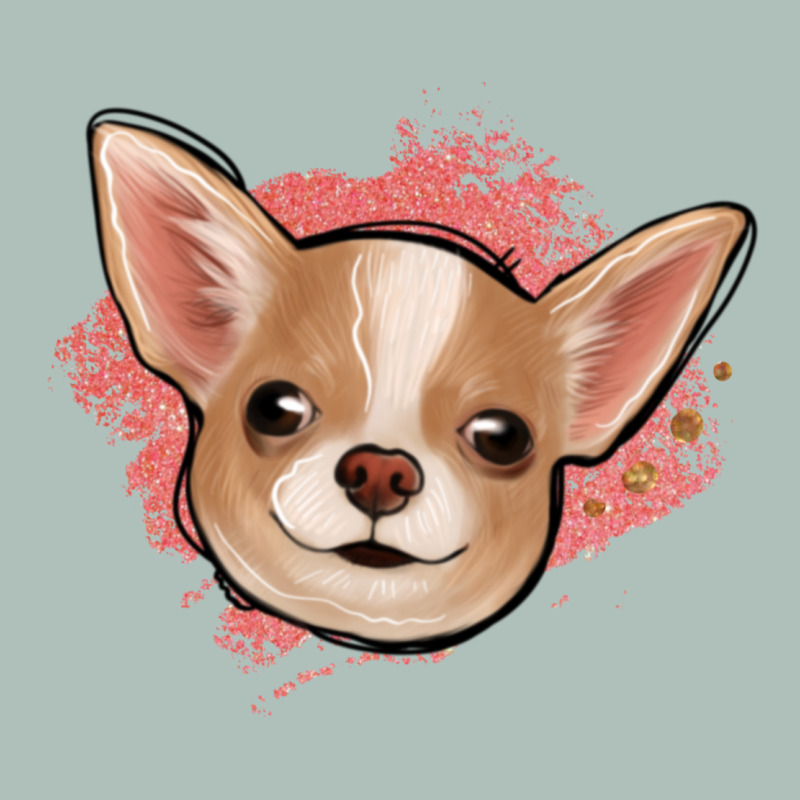 Chihuahua Pink Glitter Heavyweight Hoodie by Jasminsmagicworld | Teevron