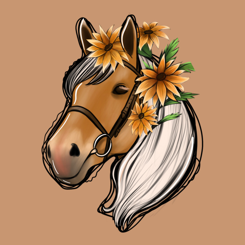 Floral Horse Heavyweight Hoodie by Jasminsmagicworld | Teevron