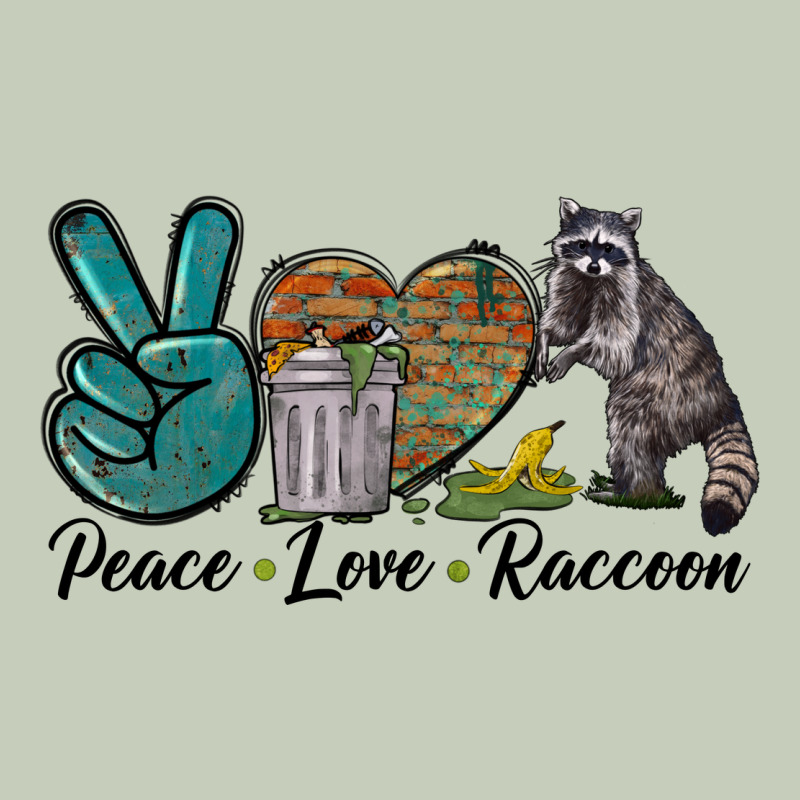 Peace Love Raccoon Long Sleeve Tee by LillyAllenDesigns | Teevron