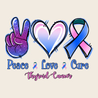 Peace Love Cure Thyroid Cancer Premium Sweatshirt | Teevron