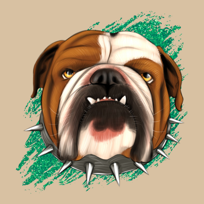 Bulldog Green Glitter Heavyweight Hoodie by Jasminsmagicworld | Teevron