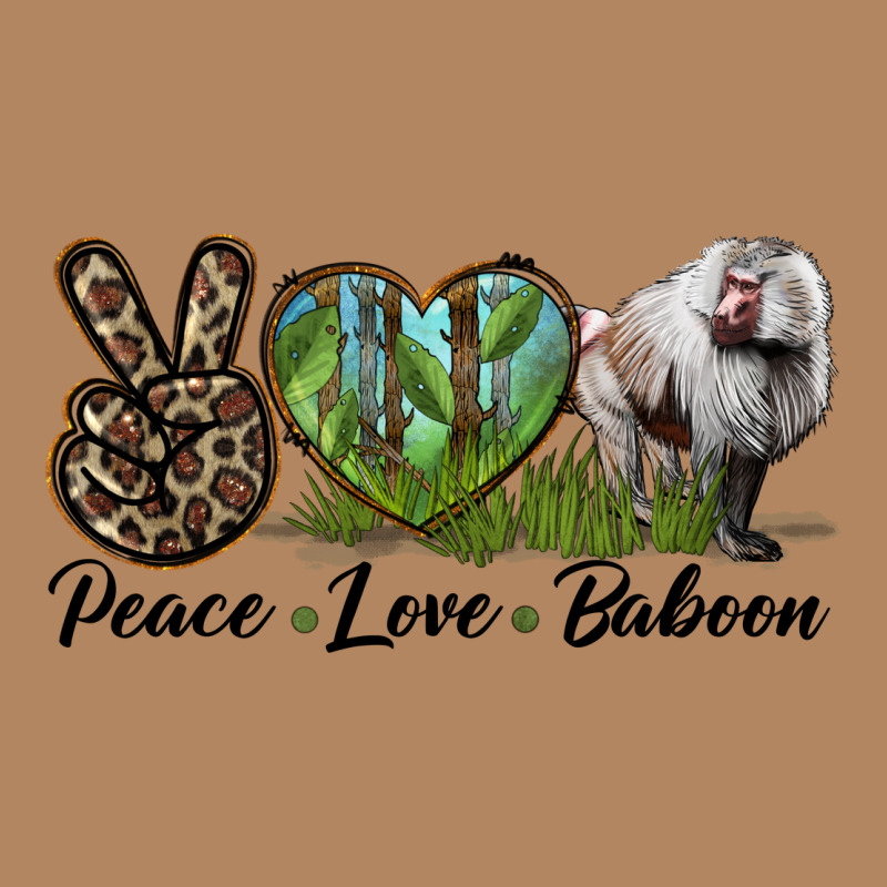 Leopard Peace Love Baboon Long Sleeve Tee by LillyAllenDesigns | Teevron