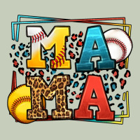 Leopard Softball And Baseball Mama Mother's Day Ladies Tee | Teevron