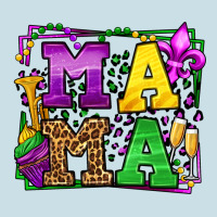 Mardi Gras Leopard Frame Mama Mother's Day Ladies Tee | Teevron