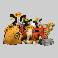 Cows With Sunflower Headbands Premium Sweatshirt | Teevron