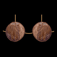 Coconut Bra Easy Adult Halloween Tiki Party Costume T Shirt Heavy Core Tee | Teevron
