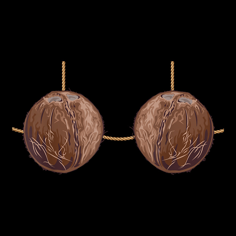Coconut Bra Easy Adult Halloween Tiki Party Costume T Shirt Heavy Core Tee by linhVisuals | Teevron