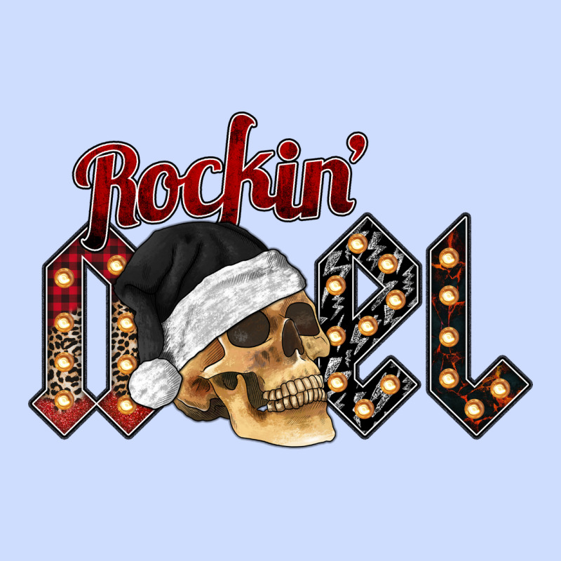 Rockin Noel Skull Urban Heavy Tee by CowhideDigitalArt | Teevron