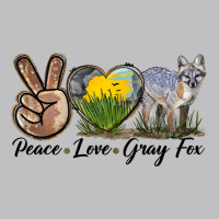 Peace Love Gray Fox Long Sleeve Tee | Teevron