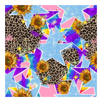 stars and sunflowers seamless pattern | Teevron