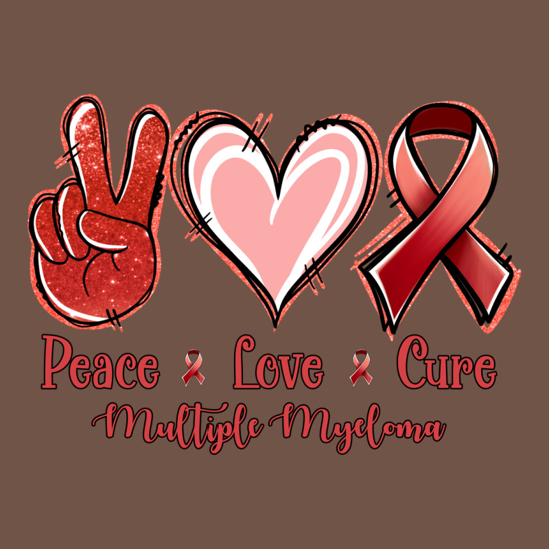 Peace Love Cure Multiple Myeloma Cancer Premium Sweatshirt by Jasminsmagicworld | Teevron